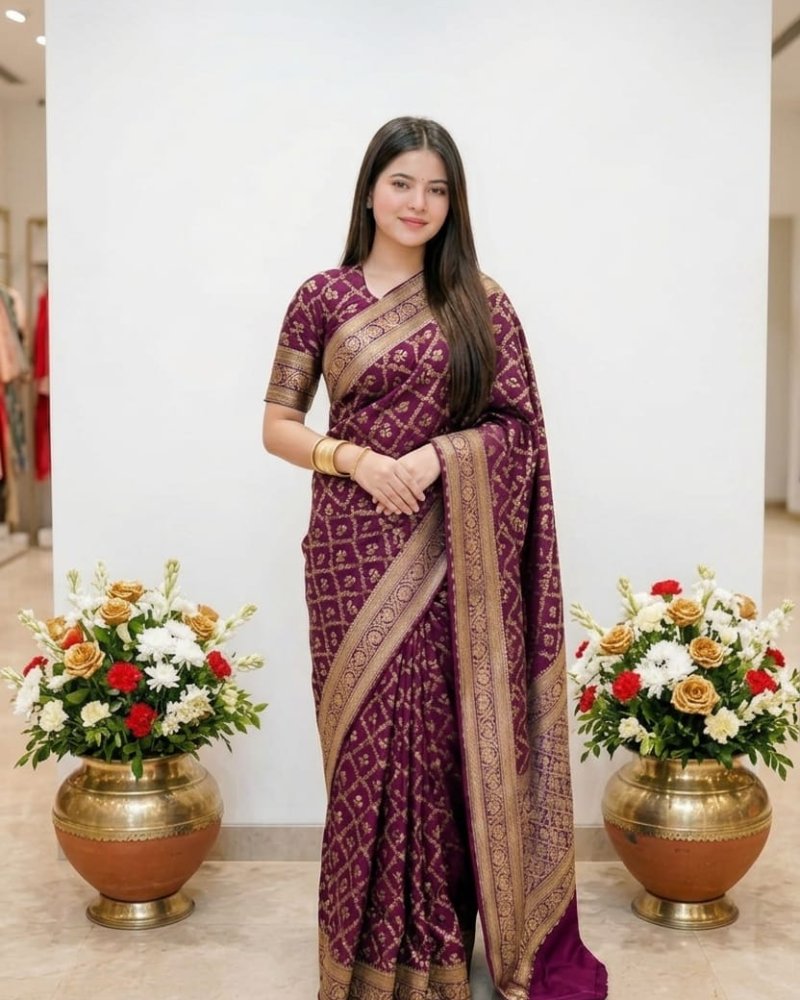 Japani Silk Sharee w...