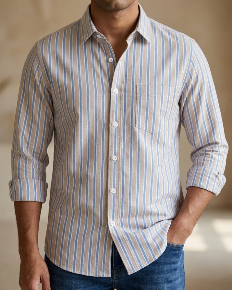 Mens long sleeve Str...