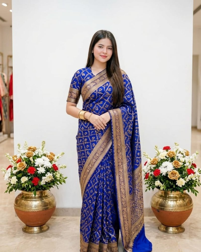 Japani Silk Sharee w...