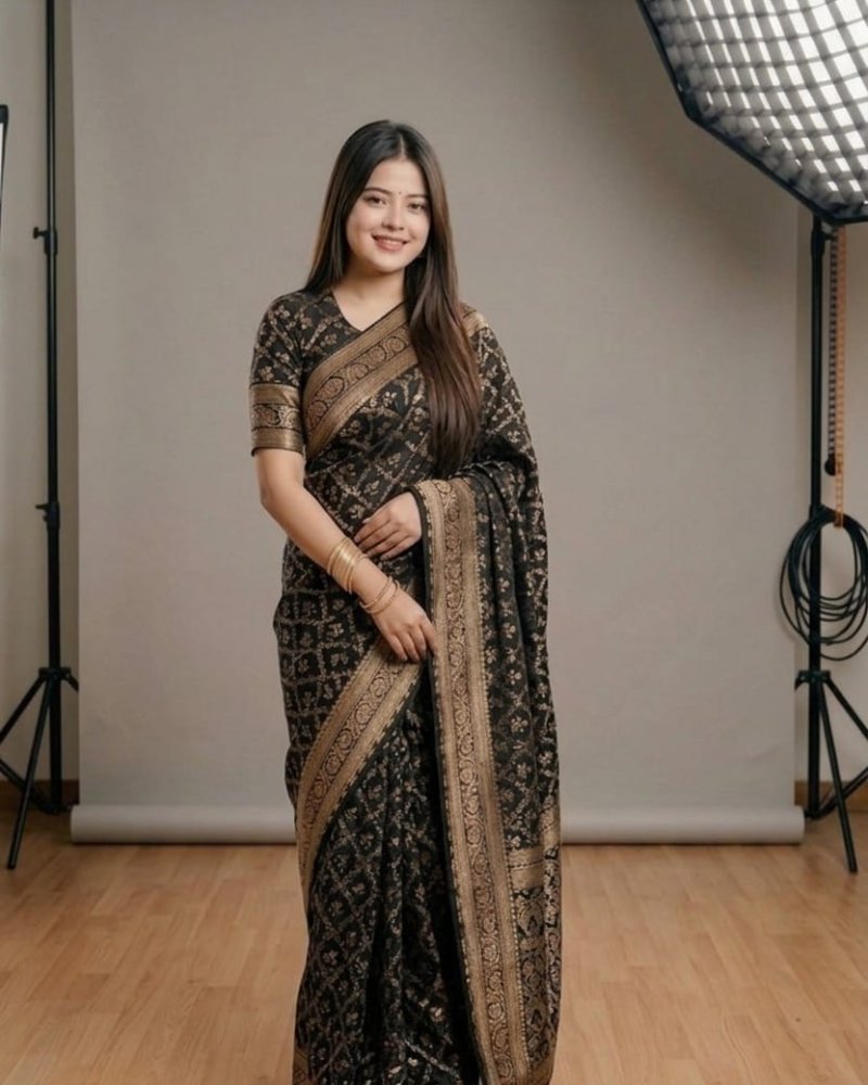 Japani Silk Sharee w...